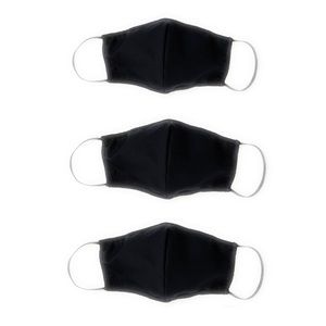 3 pcs black cotton face mask 3 layers 🇺🇸 Made